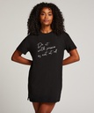 Round Neck Nightshirt - Black