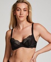 Donna Sparkle Non-Padded Underwired Bra - Black