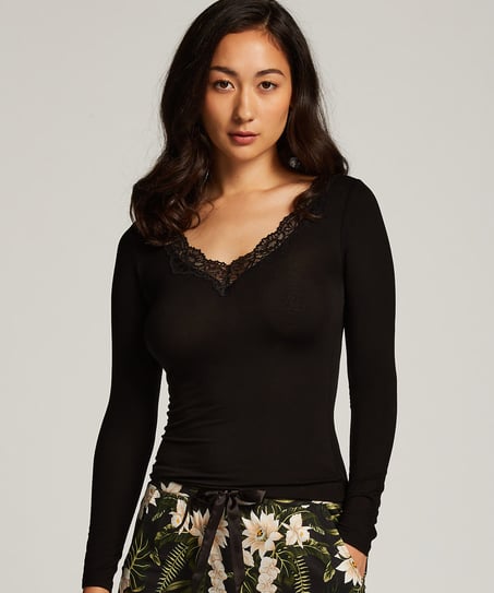 Haut de pyjama Jersey - Noir
