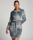 Peignoir Zip Fleece - Bleu