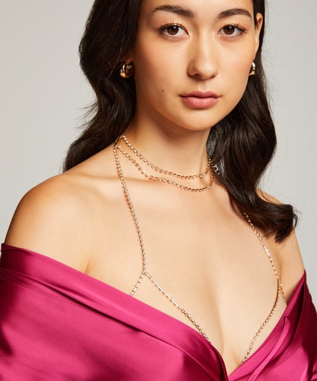 Harness body chain - Yellow