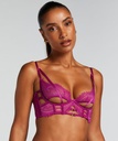 Soutien-gorge à armatures non-préformé longline Monet - Violet