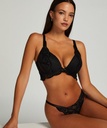 Soutien-gorge à armatures push-up préformé longline Pippa - Noir