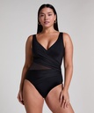 Maillot de bain Shaping Shell Mesh - Noir