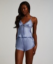 Short de pyjama Satin Marcela - Bleu