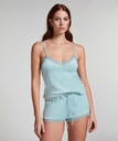 Short velours dentelle - Vert