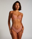 V-shape bras floral - Cameo Brown