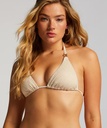 Crochet triangle Bikini Top - Blanc