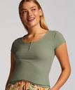 Haut de pyjama Henley - Vert