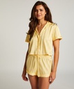 Short de pyjama Satin - Jaune