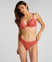 Slip brésilien invisible Stripe mesh - Rouge