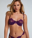 Soutien-gorge rembourré demi-bonnet à armatures préformé Belladonna - Violet