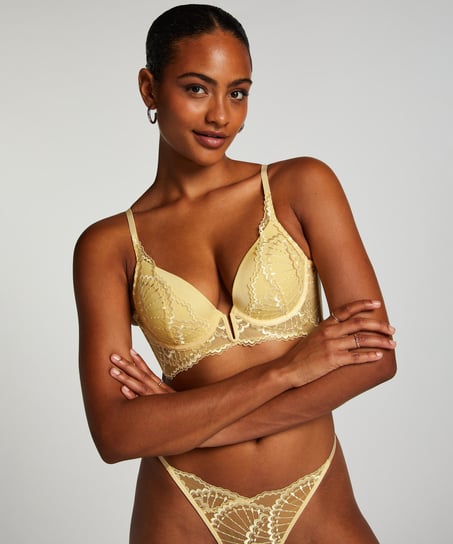 Soutien-gorge à armatures préformé longline Sali - Jaune