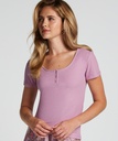 Haut de pyjama Henley - Violet