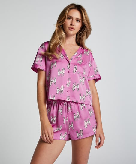 Short de pyjama Satin - Violet