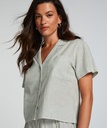Haut de pyjama Lin - Vert