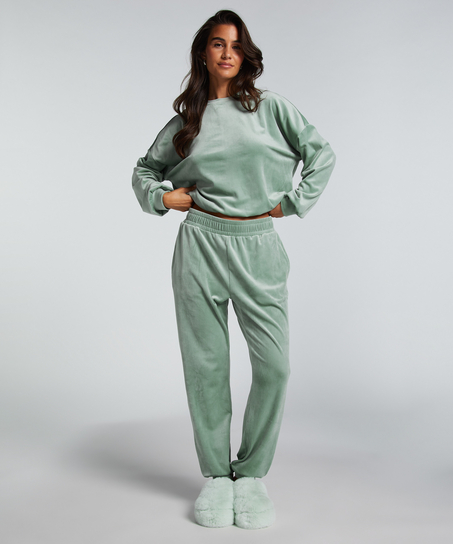 Pantalon de jogging Velours - Vert