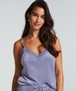 Camisole velours Dentelle - Violet