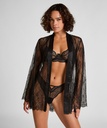 Kimono tout en dentelle - Noir