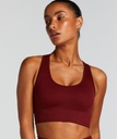 HKMX Soutien-gorge de sport sans couture - Rouge