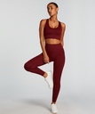 Legging de sport sans coutures taille haute HKMX - Rouge