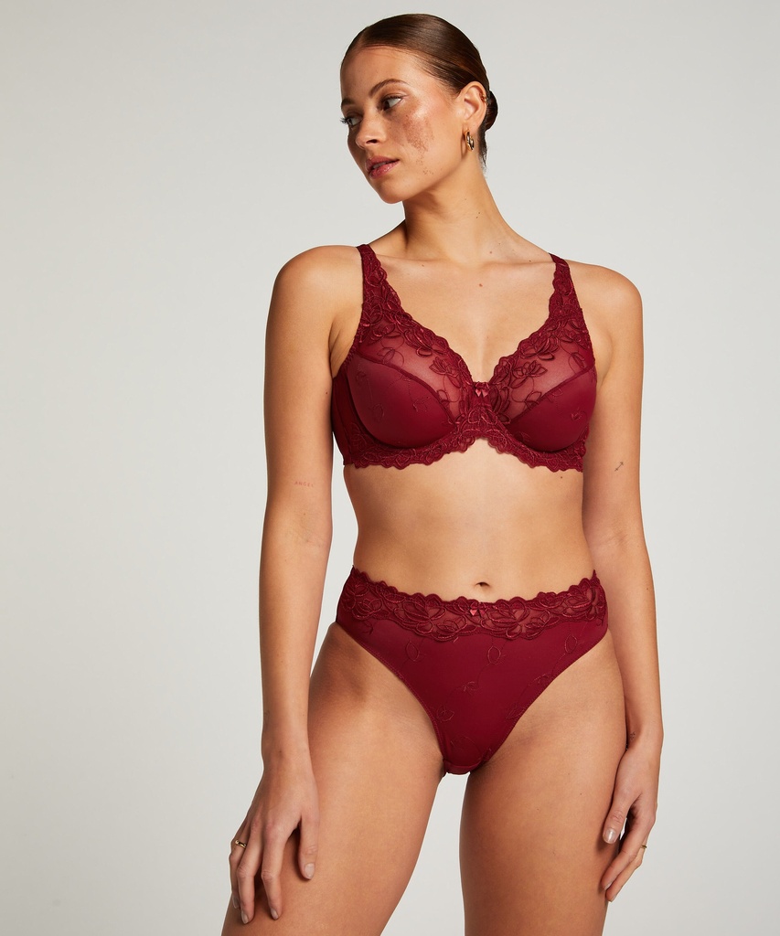 Slip taille haute Diva - Rouge
