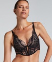 Soutien-gorge à armatures longline push-up préformé Daphne - Noir