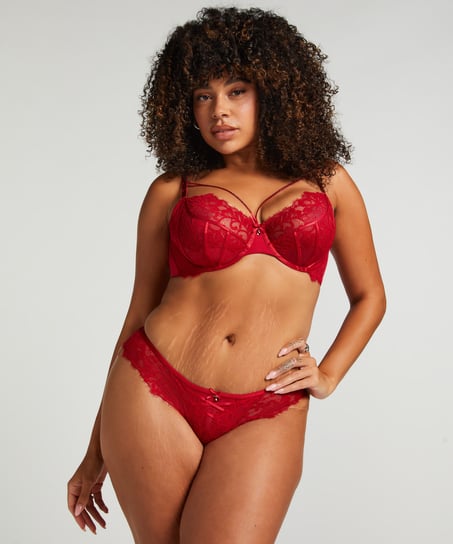 Slip brésilien Charlotta - Rouge