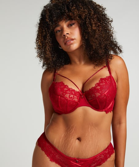 Soutien-gorge à armatures non-préformé Charlotta - Rouge
