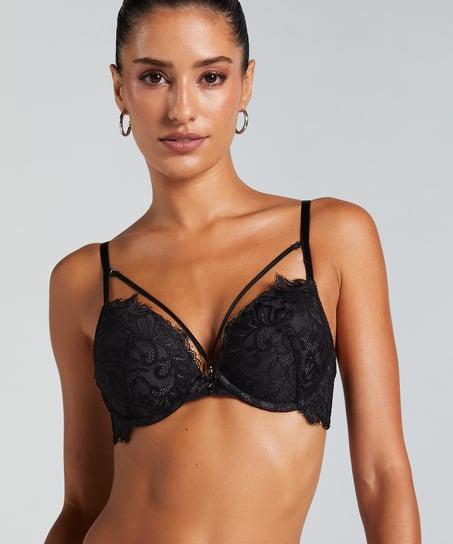 Soutien-gorge à armatures maximiseur préformé Char - Noir