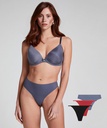 Lot de 3 strings invisibles - Gris