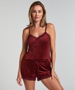 Short velours dentelle - Violet