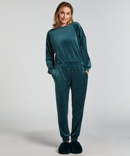 Pantalon de jogging Velours - Vert