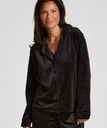 Veste à manches longues en velours - Noir