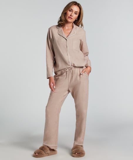 Pantalon de Pyjama Flanel - Beige