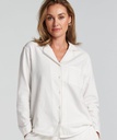 Haut de pyjama Flanel Essentials - Blanc