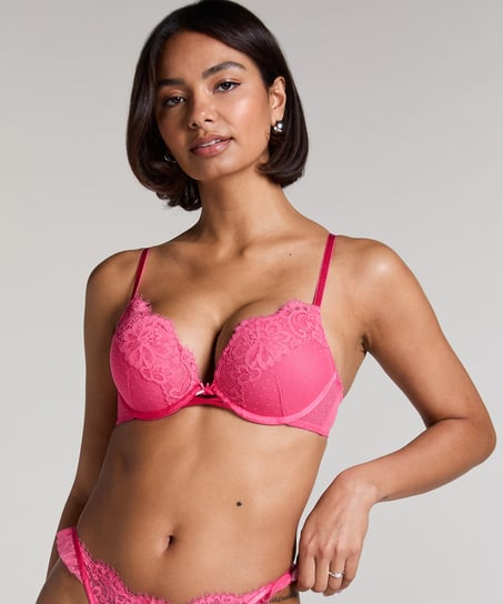 Soutien-gorge à armatures maximiseur préformé Harmony - Rose
