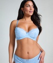 Marine Padded Underwired Bra - Blue