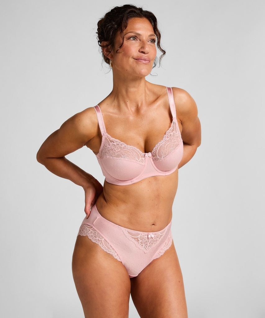 Slip taille haute Sophie - Rose