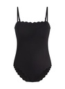 Maillot de bain Bandeau Scallop - Noir