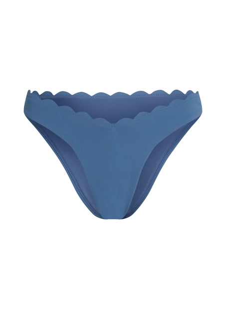 Slip de Bikini Échancrés Scallop - Bleu