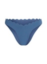 Slip de Bikini Échancrés Scallop - Bleu