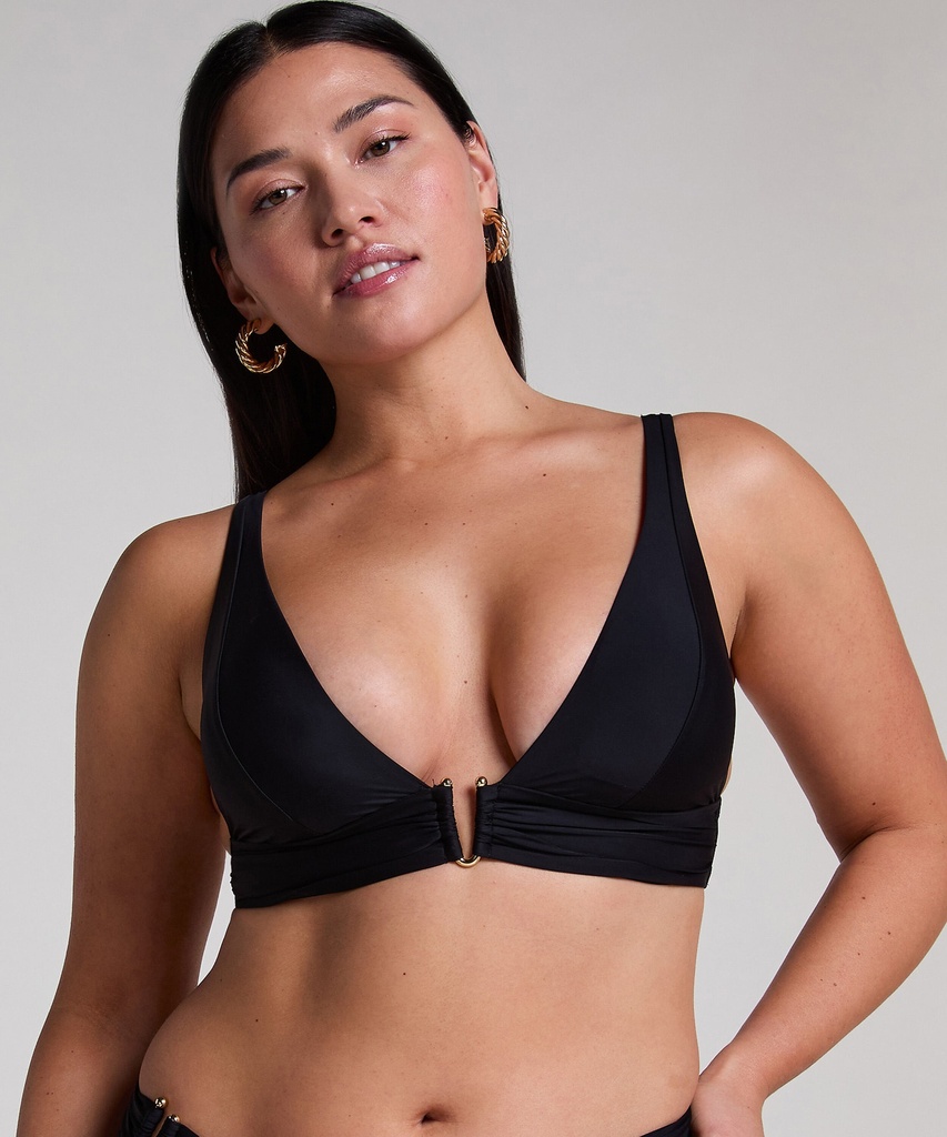Haut de bikini triangle Luna - Noir