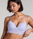 Soutien-gorge préformé sans armatures longline Shiloh - Violet
