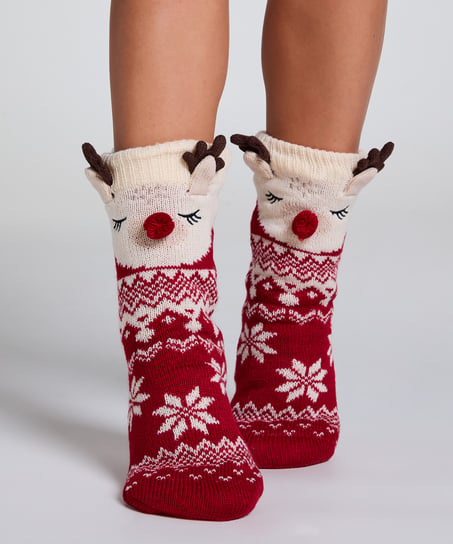 Boot Socks - Red
