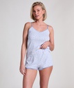 Short en dentelle Pointelle - Bleu