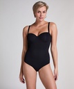 Body lisse et rembourré - Noir