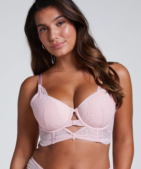 Soutien-gorge à armatures longline préformé Juliette - Rose