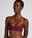 Soutien-gorge non rembourré longline Avela - Rouge