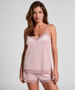 Short en velours à dentelle - Rose